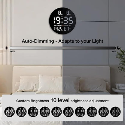 Brauthon Large Digital Clock for Classroom, Digital Classroom Clocks for - Image 3