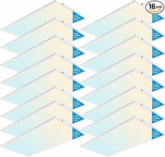 2x4 FT LED Light Flat Panel, 5 CCT 3K | 3.5K | 4K | 5K | 6.5K, Dimmable by LEDENERGYPLUS