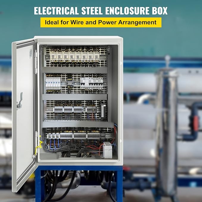 VEVOR NEMA Steel Enclosure 12×8×6, NEMA 4X Steel Electrical Box, IP66 - Image 2