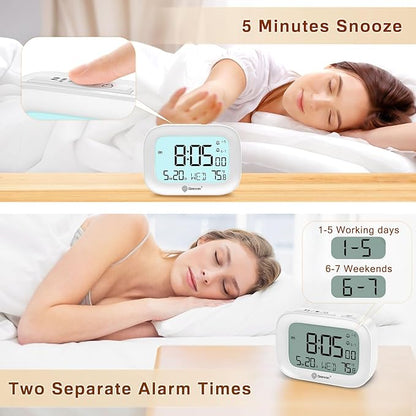 Geevon Small Travel Alarm Clock, Digital Alarm Clocks - Image 3