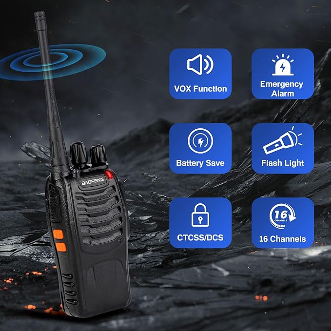 Baofeng Walkie Talkies 888S Rechargeable Long Range - Image 7