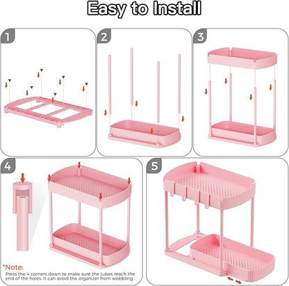 Ukeetap 2 Pack Multi-Purpose Pull-Out Storage Organizers, Under Sink Organizers - Image 7