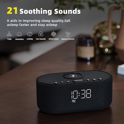 Sound Machine Alarm Clock for Bedrooms: Bluetooth 10W Stereo Sound Speaker - Image 5