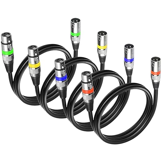 MAD OWL 4 Pack DMX Cables by MADOWL