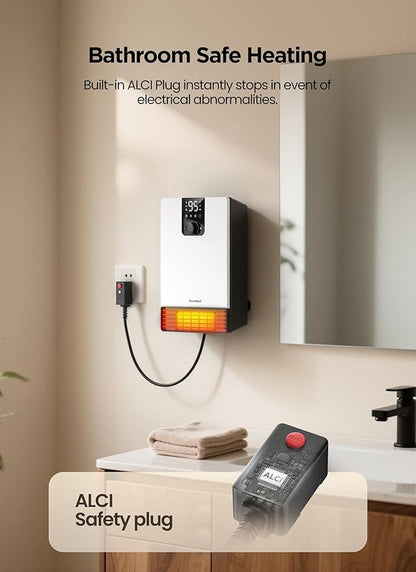 GiveBest Wall Heater for Bathroom, 1500W Fast Heating Electric Space Heater - Image 7