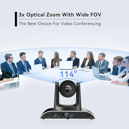 Tenveo All-in-One Conference System 3X Optical Zoom PTZ Camera and MagiCall - Image 4