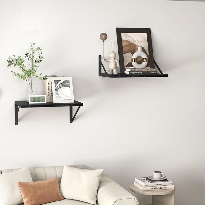 Heimlove Black Deep Floating Shelves - Image 7