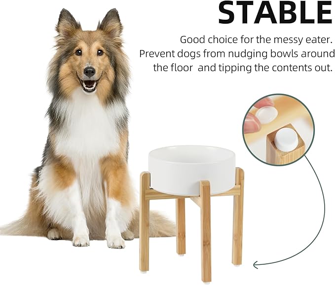 Ceramic Raised Dog Bowl Set, Elevated Dog Bowl - Image 6