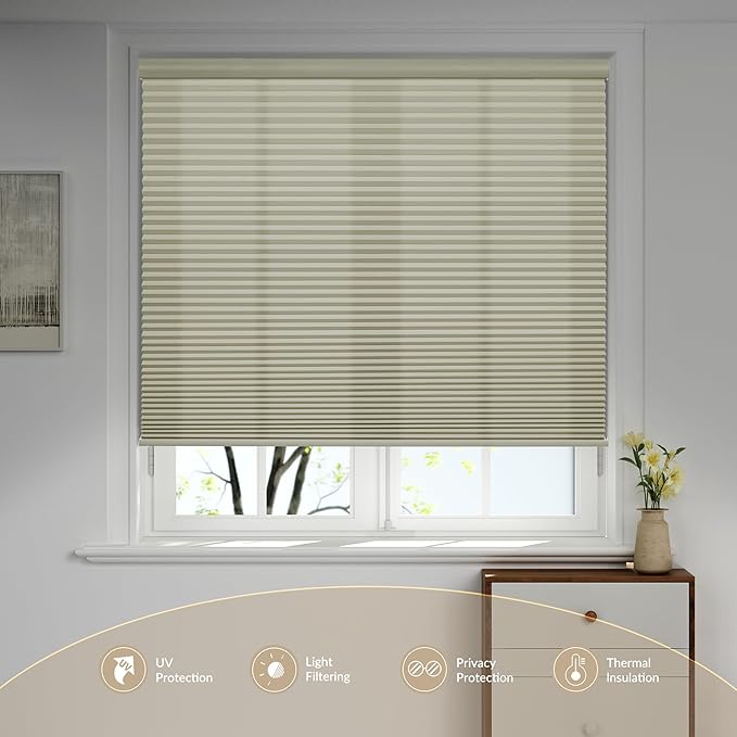 Boolegon Motorized Blinds with Remote, Light Filtering Smart Blinds, Automatic - Image 2