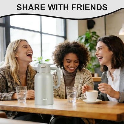 68 Oz Thermal Coffee Carafe, Stainless Steel Insulated Vacuum Coffee Carafes - Image 7