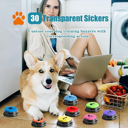 Dog Buttons for Communication Starter Pack 8 Dog Talking Button Set, 30s Voice - Image 5