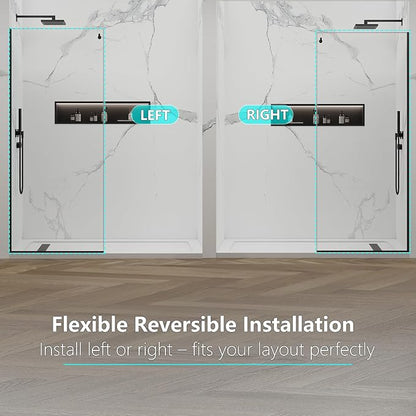 Shower Screen, 3/8" Tempered Glass, Shower Wall Panels, Fix Shower Glass Screen - Image 8
