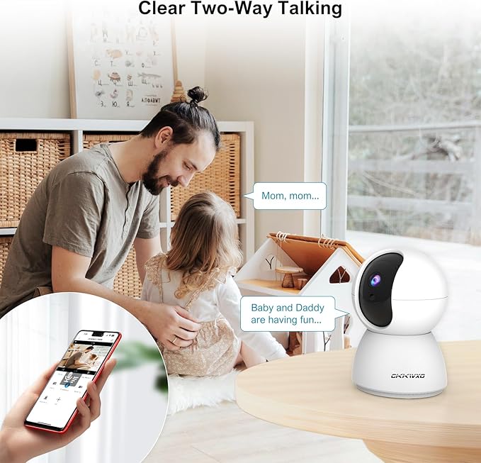 2.4&5GHz WiFi Indoor Security Camera, 2K/3MP Camera - Image 6