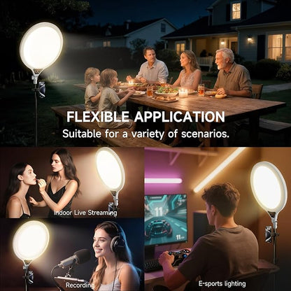 Ring Light Tripod for iPhone, Professional LED Ringlight for Video Recording - Image 7
