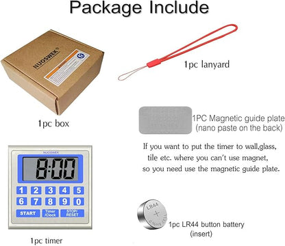 NUOSWEK Digital Timer Waterproof Shower Timer Shower Clock Direct Digit Entry - Image 7