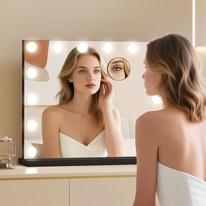 Vanity Mirror with Lights Lighted Makeup Mirror with Dimmable LED Bulbs - Image 2