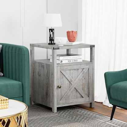 HOSEOKA Farmhouse Nightstand - Image 8