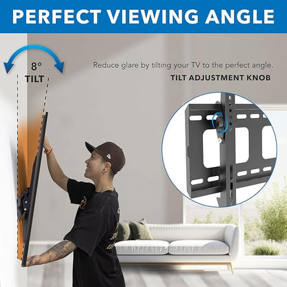 Mount-It! Low-Profile Tilt TV Wall Mount | Ultra-Slim Bracket - Image 5