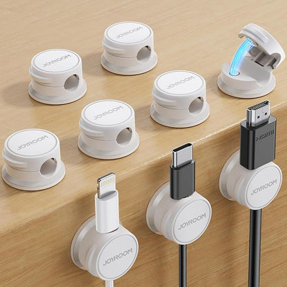 9 Pack Cable Management Cord Holder, JOYROOM Magnetic Cable Clips Adhesive Wire by JOYROOM