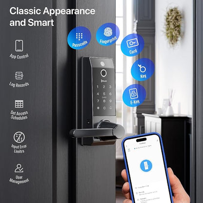 Smart Lock Doorbell Fingerprint Smart Door Lock Deadbolt - Image 4