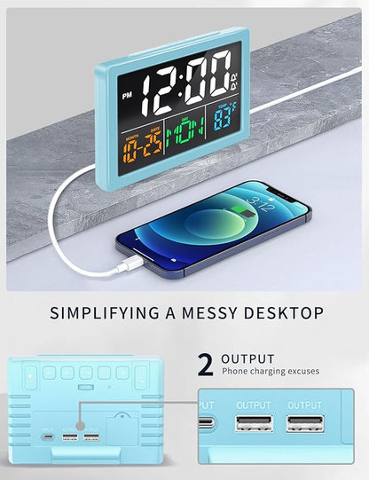 Digital Alarm Clock, with 5.5" Large LED Time Display, Adjustable Alarm Volume - Image 6