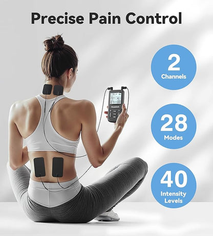 TENS Unit Muscle Stimulator for Pain Relief, 3-in-1 EMS TENS Machine - Image 4