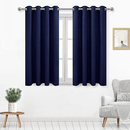 DWCN Curtains 54 Inches Long, Thermal Blackout Drapes by DWCN