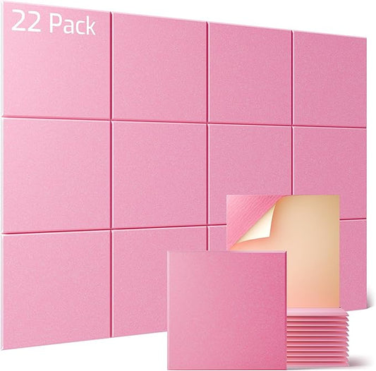 Sonicism 22 Pack Acoustic Wall Panels by Sonicism