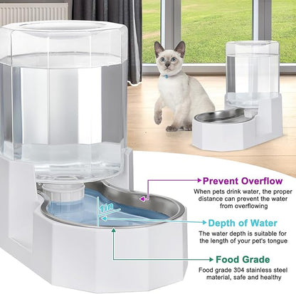 Sfozstra Large Dog Water Dispenser: 4L Stainless Steel Gravity Cat Water Feeder - Image 5