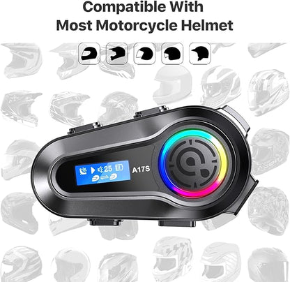 SUOOKC Motorcycle Bluetooth Headset 2 Riders Intercom Headphone Motorcycle - Image 7