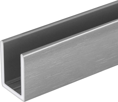 Brixwell SDCD38AB-CCP23-XCP5 Brushed Anodized 3/8" Fixed Panel Shower Door Deep - Image 2