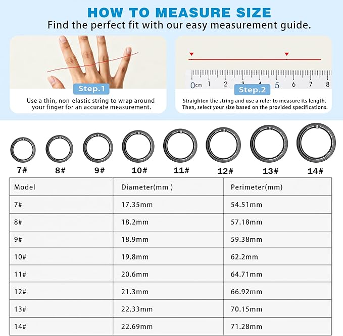 S SECRETTOP Smart Ring for Men Women, Fitness Tracker Ring - Image 6