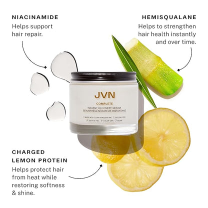 JVN Complete Instant Recovery Hair Serum, 3.4 Fl Oz, Frizz Fighting, Heat - Image 5