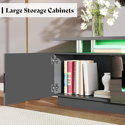 AMERLIFE 90" 2 Tier Fireplace TV Stand - Image 3
