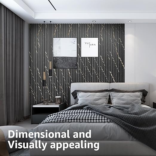 Art3d 8-Pack WPC Slat Panel for Interior Decor, Decorative Fluted Accent Wall - Image 3