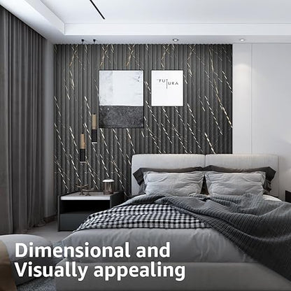 Art3d 8-Pack WPC Slat Panel for Interior Decor, Decorative Fluted Accent Wall - Image 3