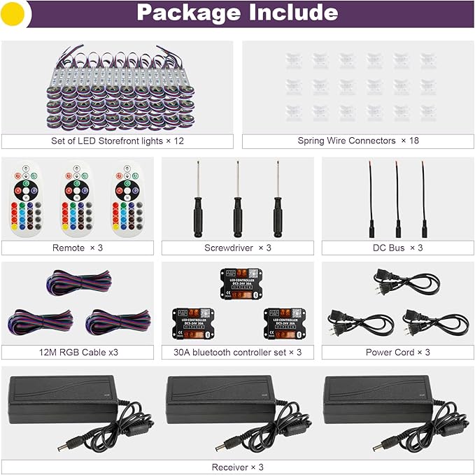 POWLAB 120Ft SMD5050 RGB storefront led lights - Image 2