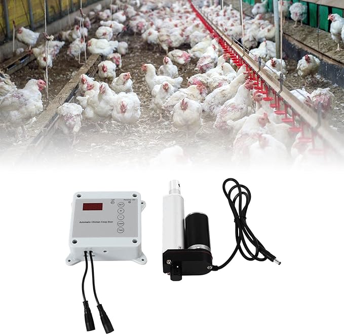 Cunyuer Automatic Chicken Coop Door Opener, Timing Photosensitive Remote Door - Image 5