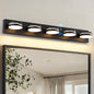 32" Motion Sensor Vanity Light, Matte Black 3CCT 5-Light Modern LED Bathroom by Unknown