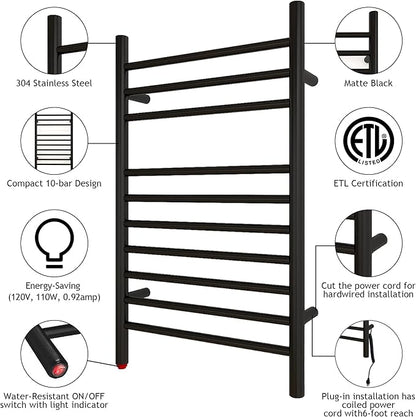 HEATGENE Towel Warmer, Compact Electric Towel Warmer - Image 2