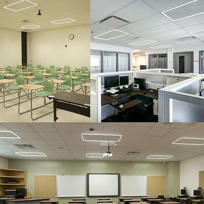 2x2 FT Edge-Lit Frame LED Panel Lights, 5CCT Selectable 3000K-6500K, - Image 8
