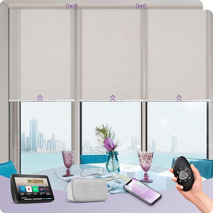 Graywind Motorized Light Filtering Shades Compatible by Graywindbeyondshading