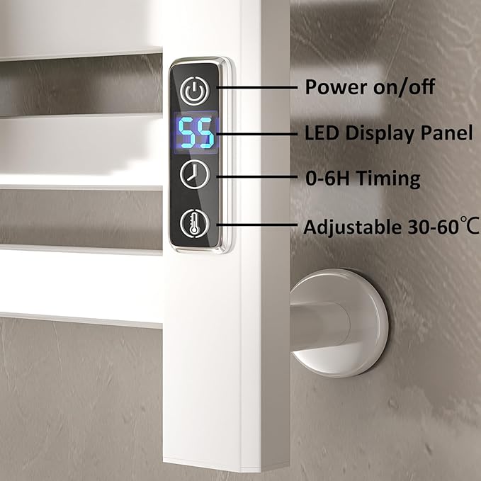 Electric Towel Warmer, Wall Mounted Towel Warmer Rack - Image 2