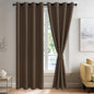 JIUZHEN Blackout Curtains with Tiebacks by JIUZHEN