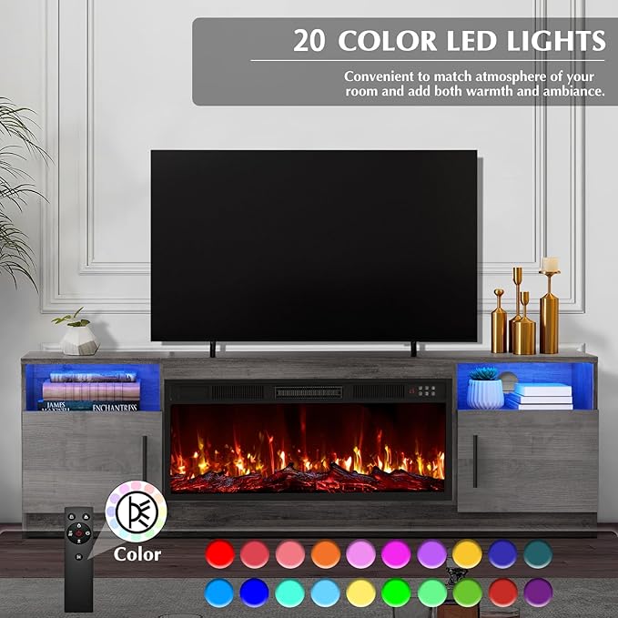 Lemberi Fireplace tv Stand - Image 5