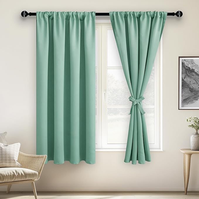 JIUZHEN Blackout Curtains for Bedroom– Thermal Insulated, Noise Reducing Room by JIUZHEN