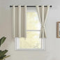 JIUZHEN Short Curtains Kitchen Half Window Blackout Curtains by JIUZHEN