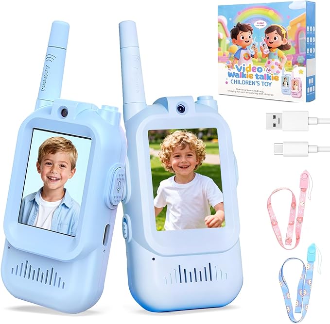 Video Walkie Talkies for Kids Toys, Birthday Gifts for Grandkids, 2 Pack HD by Unknown