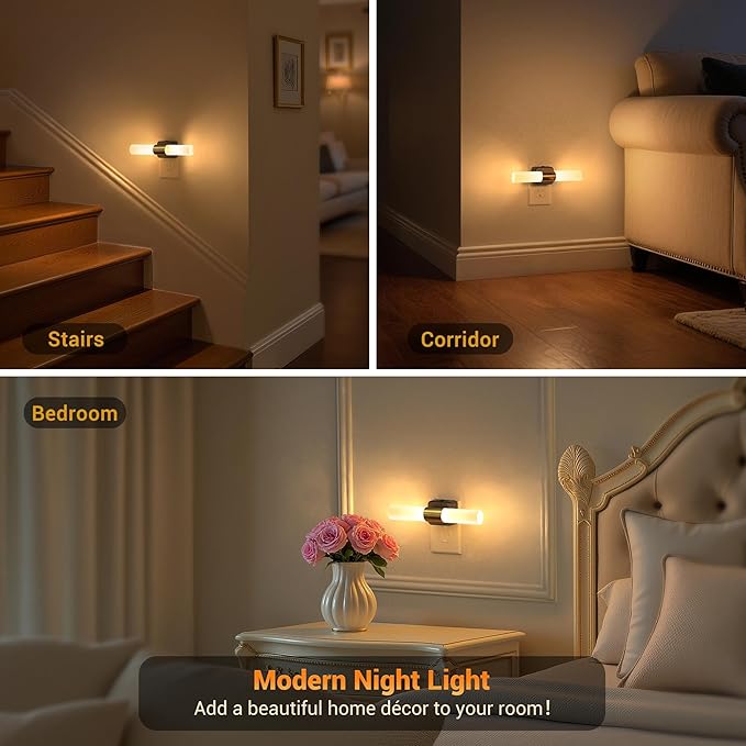 JandCase LED Night Light, Night Lights Plug into Wall, 3000K Soft White - Image 7