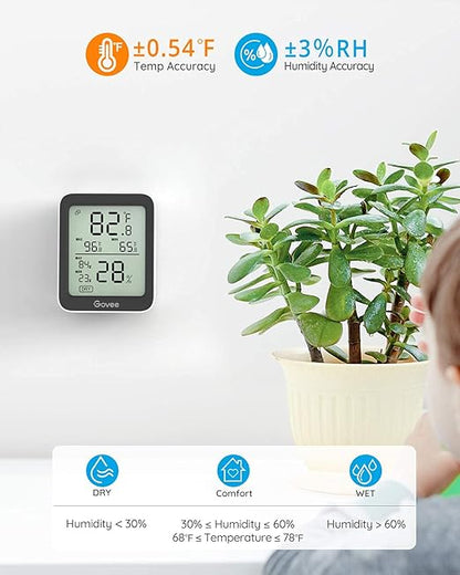 Govee Bluetooth Hygrometer Thermometer, Large LCD, Max/Min Records, 2-Year Data - Image 2